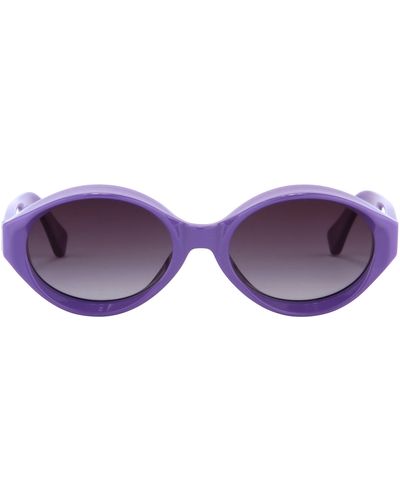 Jeremy Scott Visor Sunglasses - Purple