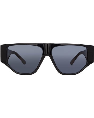The Attico Ivan Angular Sunglasses - Black