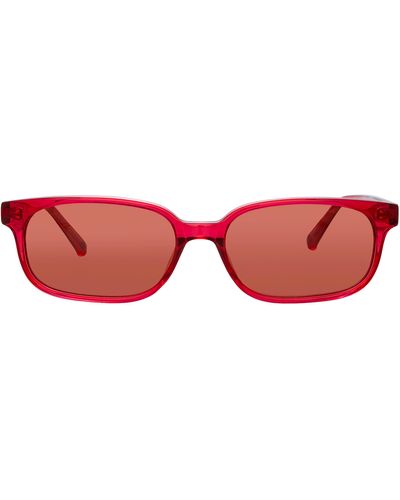 The Attico Gigi Rectangular Sunglasses - Brown