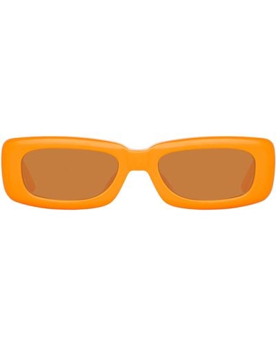 Linda Farrow The Attico Mini Marfa Sunglasses - Orange
