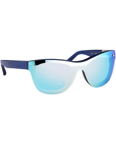 Linda Farrow Phillip Lim 34 C8 D-frame Sunglasses - Blue