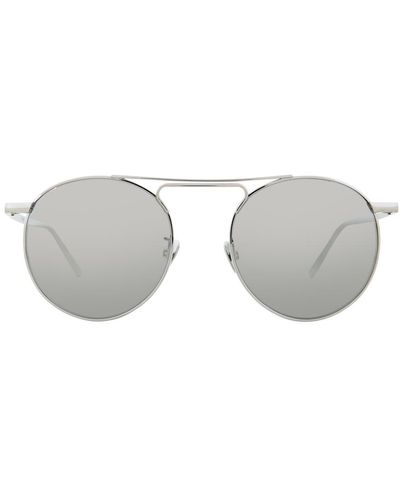 Linda Farrow 633 C2 Oval Sunglasses - Grey