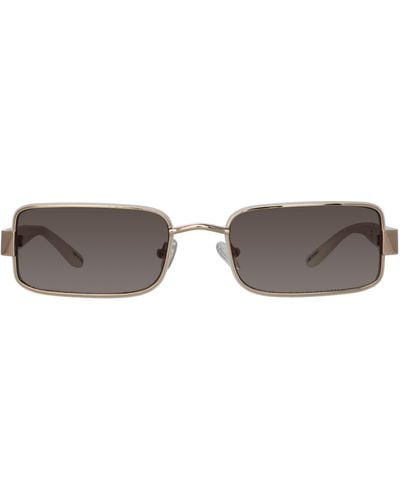 Linda Farrow Magda Butrym Rectangular Sunglasses - Gray