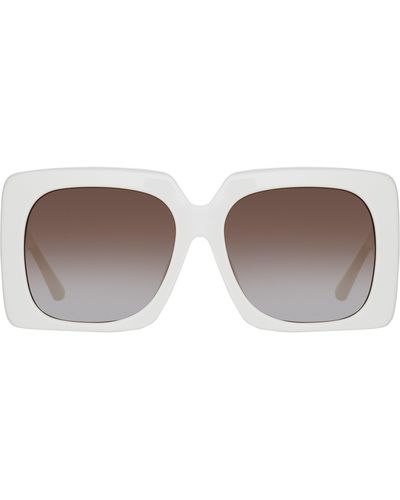 Linda Farrow Sierra Oversized Sunglasses - Gray