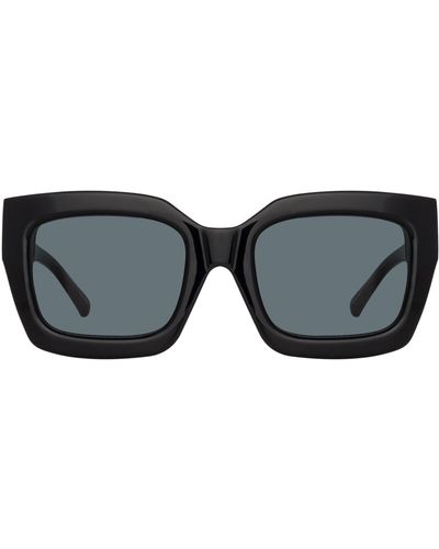 The Attico Selma D-frame Sunglasses - Black