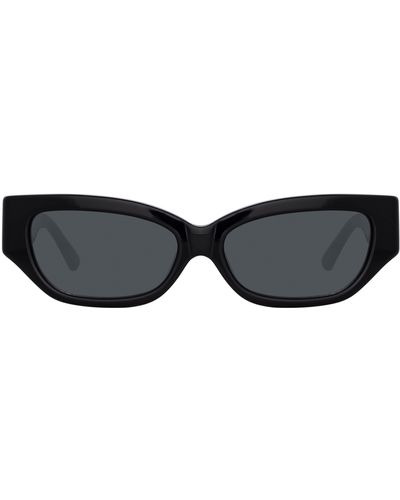 The Attico Vanessa Cat Eye Sunglasses - Black