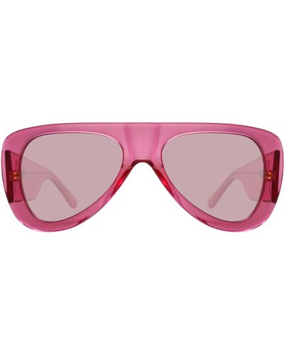 The Attico Edie Aviator Sunglasses - Pink