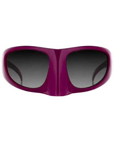 Linda Farrow The Mask Sunglasses - Purple