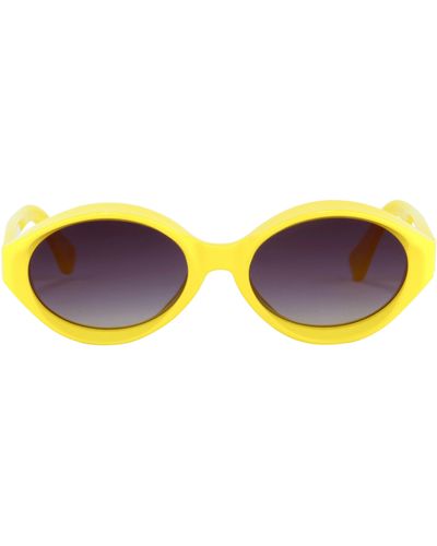 Jeremy Scott Visor Sunglasses - Yellow
