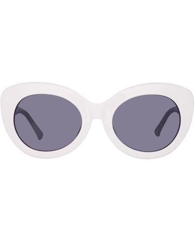 Linda Farrow Agnes Cat Eye Sunglasses - Purple