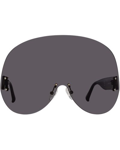 The Attico Karl Oversize Sunglasses - Grey
