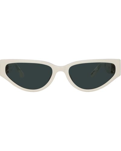 Linda Farrow Tomie Cat Eye Sunglasses - Black