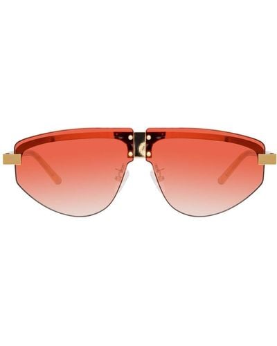 Linda Farrow Hyacinth Aviator Sunglasses - Multicolor