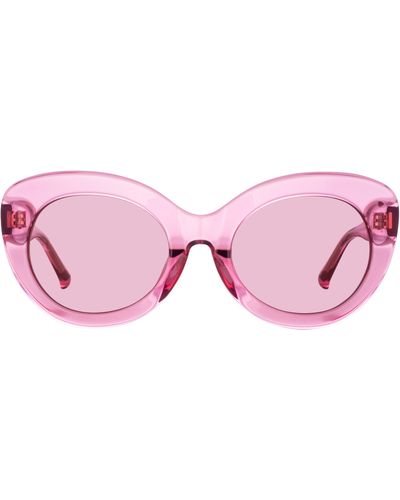 Linda Farrow Agnes Cat Eye Sunglasses - Pink