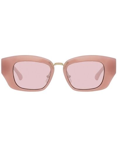 Dries Van Noten 202 Round Sunglasses - Pink