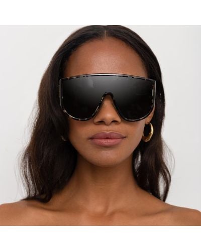 The Attico Iman Shield Sunglasses - Black