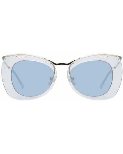 Linda Farrow Dries Van Noten 193 C5 Cat Eye Sunglasses - Blue