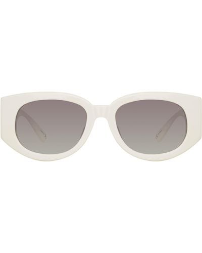 Linda Farrow Debbie D-frame Sunglasses - White