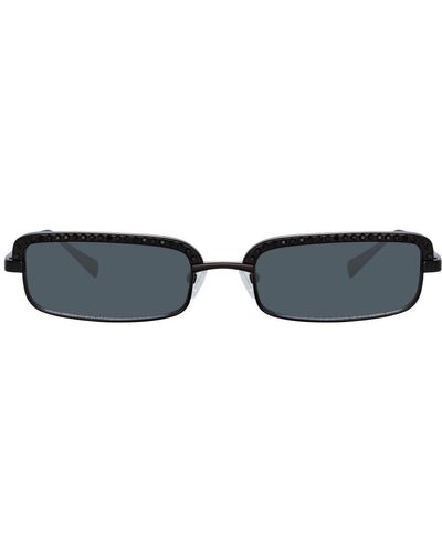 The Attico Dana Rectangular Sunglasses - Black