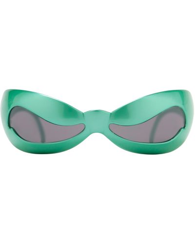 Jeremy Scott Wave Sunglasses - Green