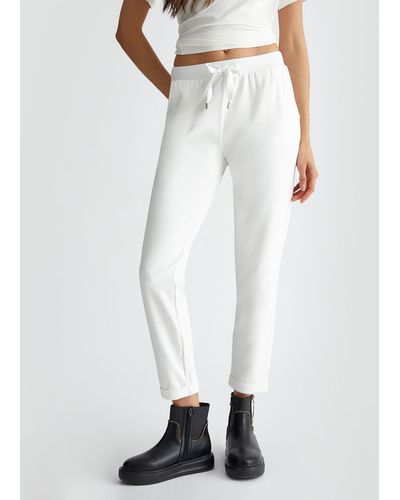 Liu Jo Liu Jo Pantalon De Jogging En Jersey - Blanc