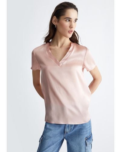 Liu Jo Liu Jo Blusa In Raso Di Seta - Multicolore