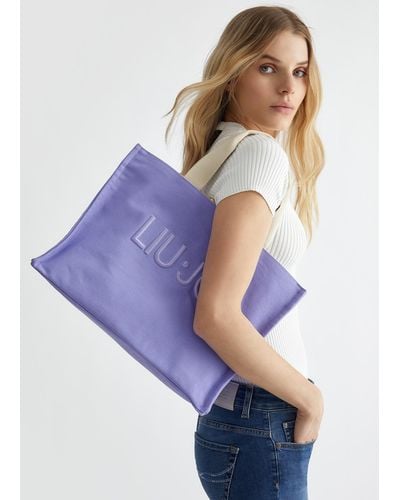 Liu Jo Liu Jo Shopping Bag Con Logo - Viola