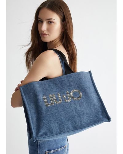 Liu Jo Liu Jo Shopping Bag In Denim - Blu