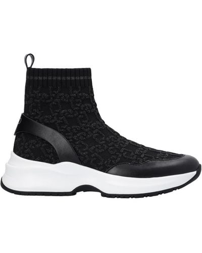 Liu Jo Liu Jo Sneakers Chaussettes Avec Monogramme Jacquard - Blanc