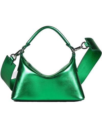 Liu Jo Liu Jo Borsa Hobo Mini In Pelle Laminata - Verde