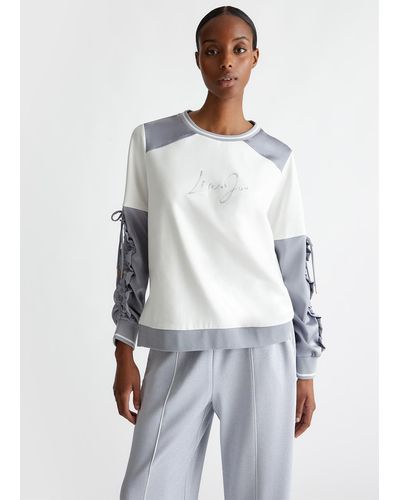 Liu Jo Liu Jo Sweat-shirt Avec Mini Clous - Blanc
