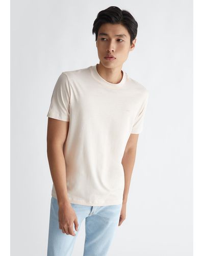 Liu Jo Liu Jo T-shirt In Fibre Naturali - Bianco