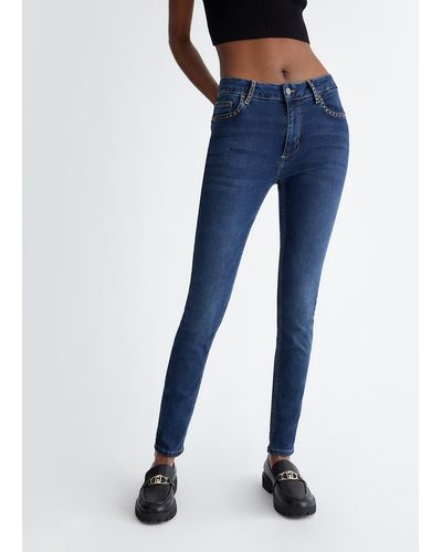 Liu Jo Liu Jo Jean Skinny À Taille Haute - Bleu