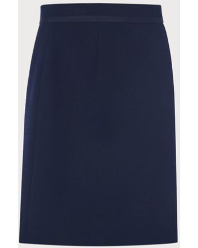 LK Bennett Nolan Navy Skirt - Blue