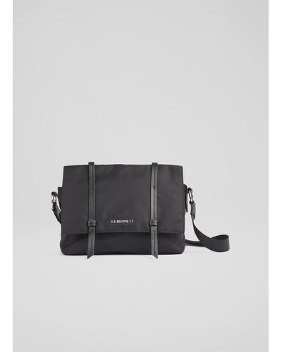 L.K.Bennett Mini Harbour Leather Bag, Black