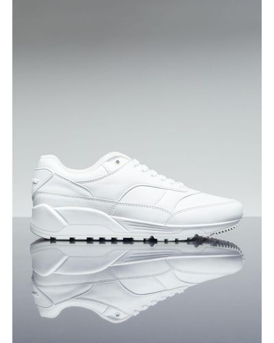 Saint Laurent Bump Leather Sneakers - Gray