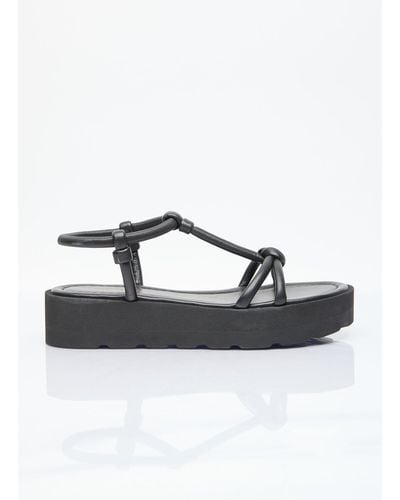 Gianvito Rossi Marine Platform Sandals - Black