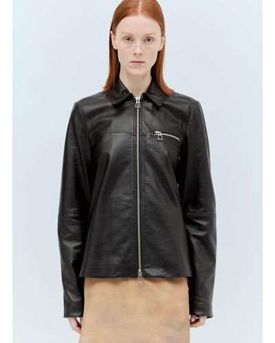 Sportmax Nappa Leather Jacket - Black