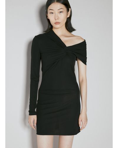 Saint Laurent Knot Mini Dress - Black