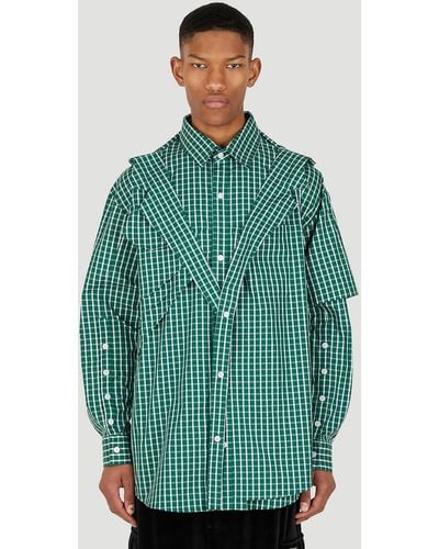 Hood By Air Durag Button Down Shirt - Green