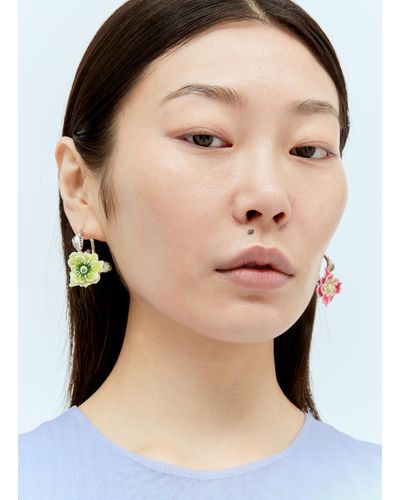 Acne Studios Flower Earrings - Natural