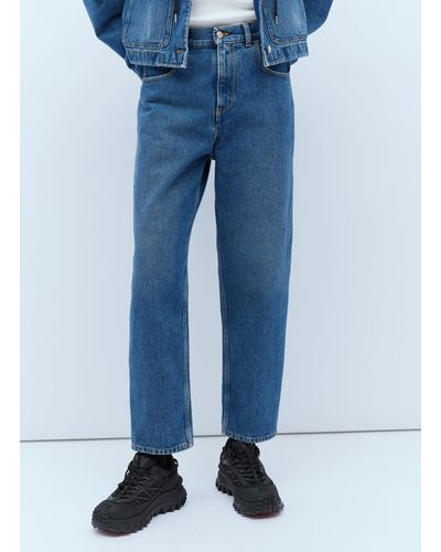 Moncler Cropped Jeans - Blue