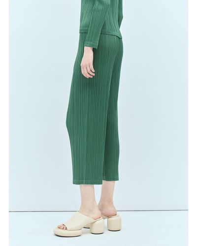 Pleats Please Issey Miyake Monthly Colors: December Pants - Green