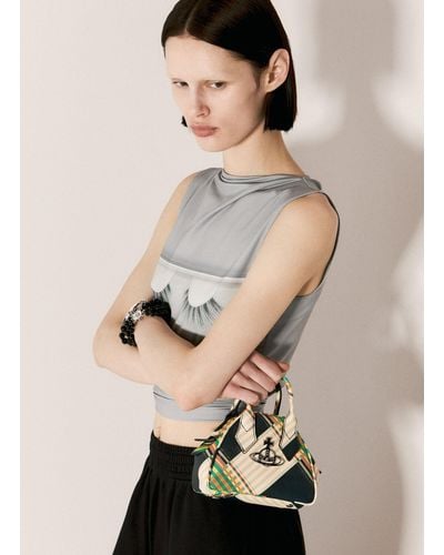 Vivienne Westwood Saffiano Mini Yasmine Handbag - Natural