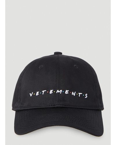 Vetements Friendly Logo Baseball Cap - Black