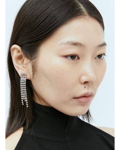 Gucci Crystal Square G Earrings - Black