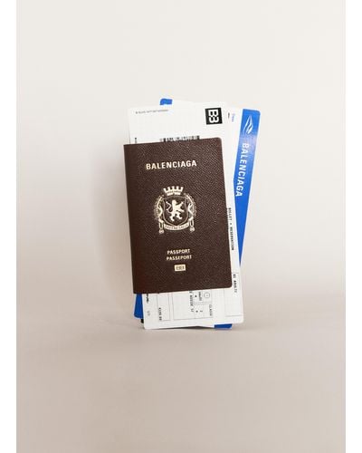 Balenciaga Passport Long Wallet - Brown