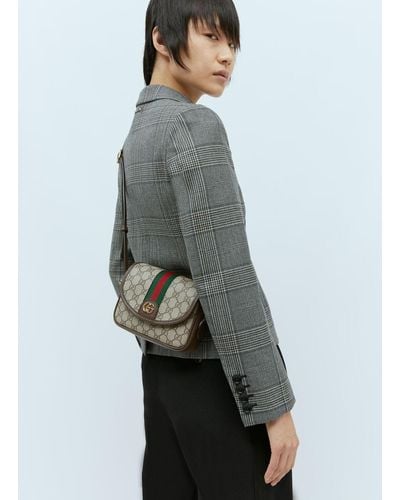 Gucci Ophidia Gg Mini Shoulder Bag - Gray