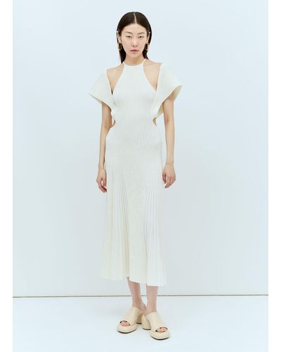 Chloé Cut-out Sleeveless Dress - White