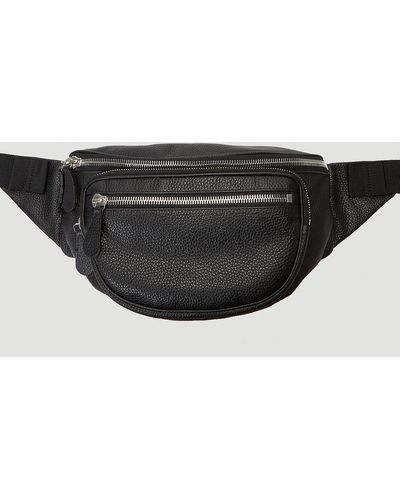 Maison Margiela Oversized Leather Belt Bag - Black